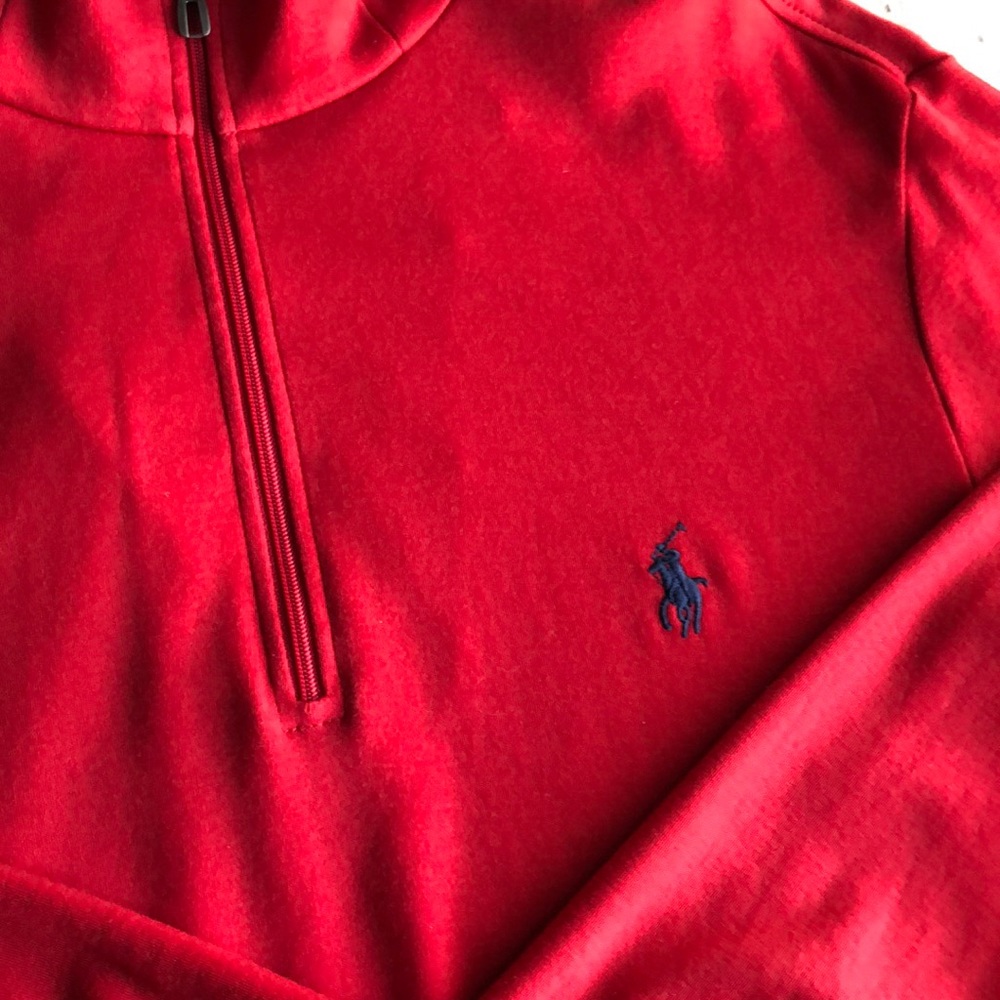 Polo by Ralph Lauren | long sleeve sweater | red - Picture 2 of 7